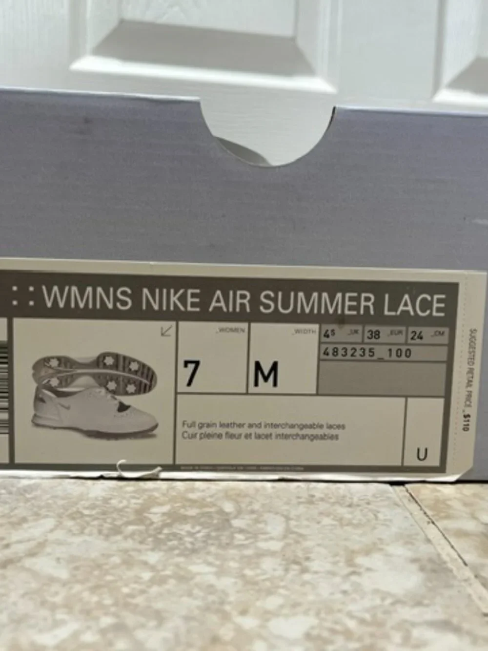 Nike Air Summer Lace Golf Shoe Size 7